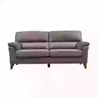 Elegant Leather 3 Seater Fixed or Motion Lounger Sofa